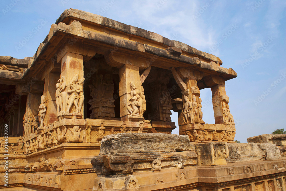 Entrance porch of Durga temple, Aihole, Bagalkot, Karnataka Entrance porch of Durga temple, Aihole, Bagalkot, Karnataka