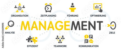 Management Vektor Grafik Icons Piktogramme