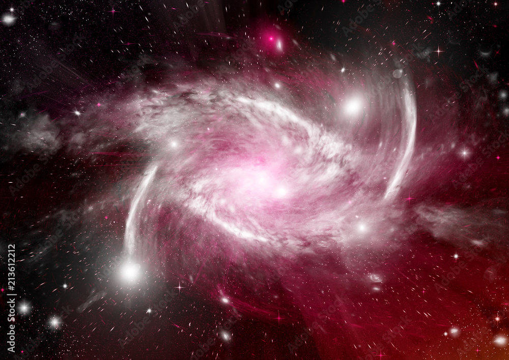 galaxy in a free space galaxy in a free space