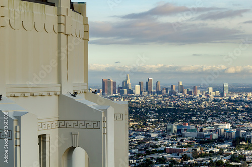 Fotografie, Obraz Griffith Observatory, Los Angeles Skyline, California, Usa