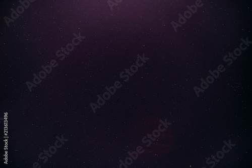 Abstract Night Starry Sky Background In Purple Magenta Colours. 