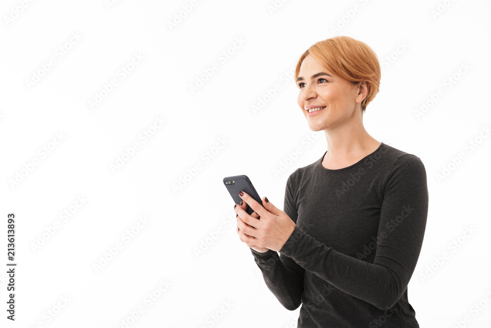 Portrait of a smiling yoga woman dressed in sport clothes Portrait of a smiling yoga woman dressed in sport clothes