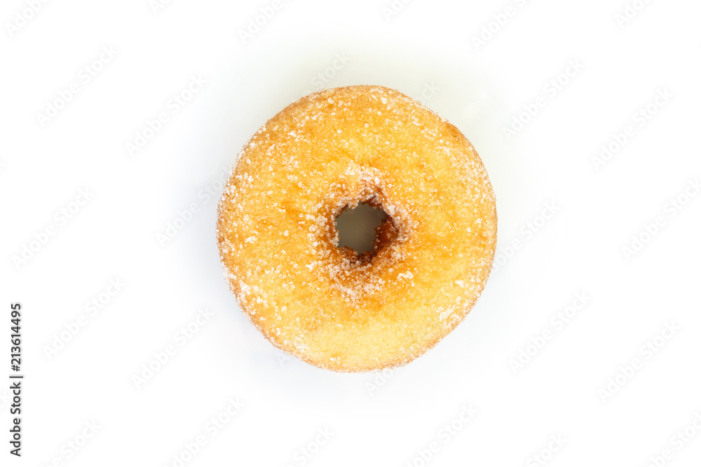 donut sugar on white background donut sugar on white background