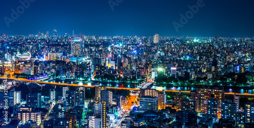 Photography Asia Business concept for real estate and corporate construction - panoramic urb