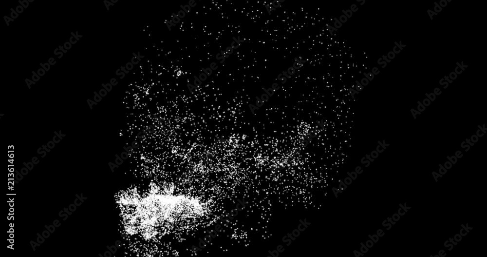 three-dimensional skull composed of a matrix of points in space. Human skull made of points in space that are dispersed and recomposed during the rotation of the skull on a black background three-dimensional skull composed of a matrix of points in space. Human skull made of points in space that are dispersed and recomposed during the rotation of the skull on a black background