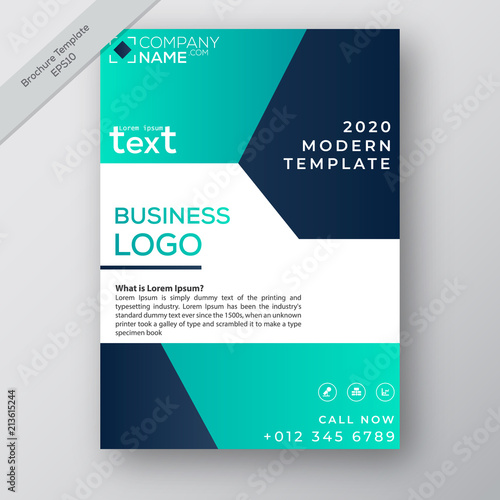Business annual report brochure flayer design template vector, modern publication poster magazine, layout in A4 size, stock vector photo