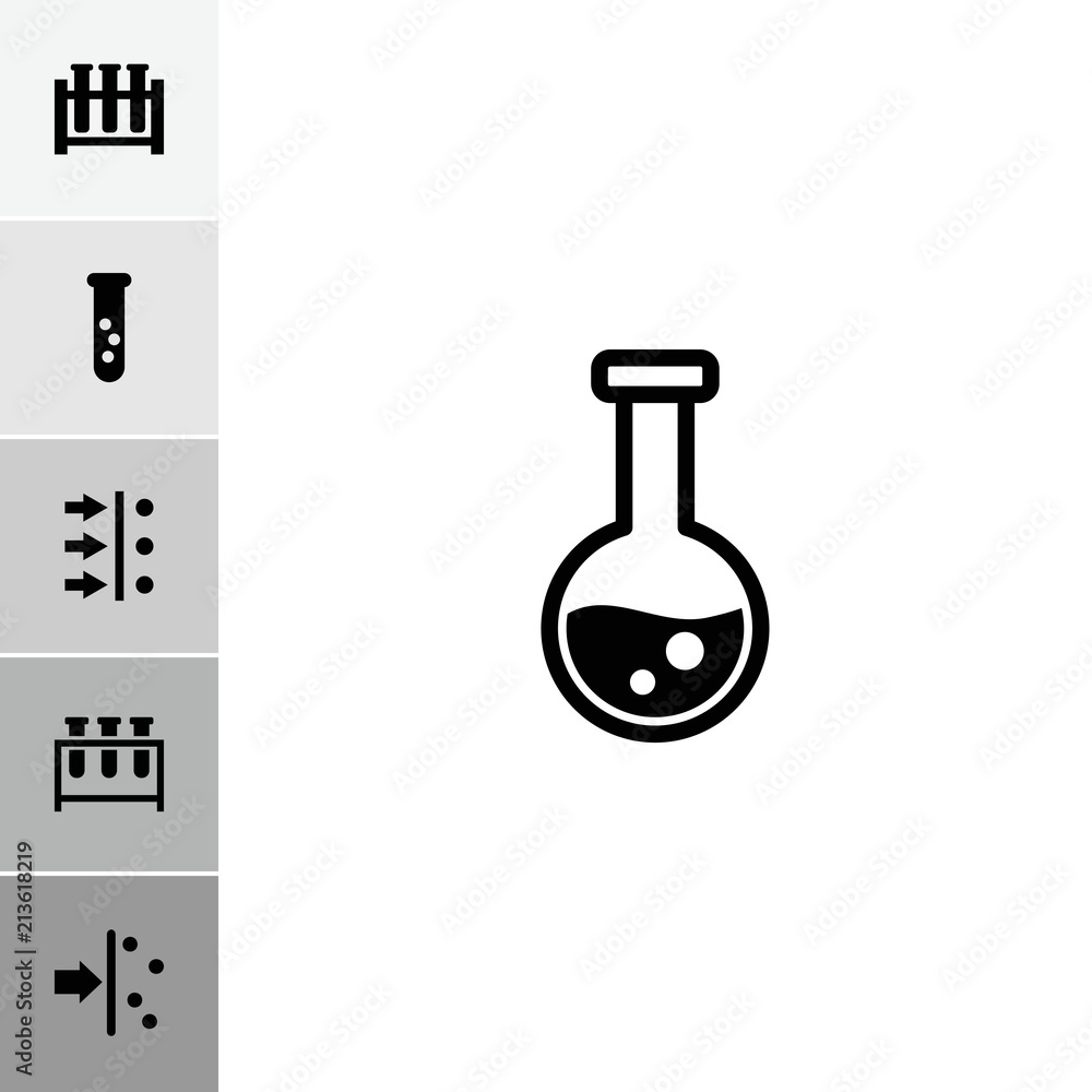 Collection of 6 experiment filled icons Collection of 6 experiment filled icons