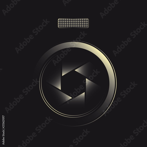 Lens symbol for photographer