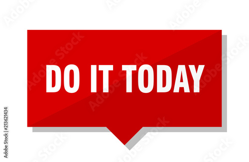 do it today red tag