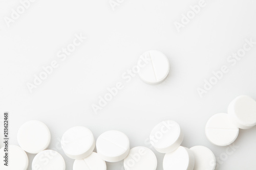 Pill and tablets, medicine isolated. Drug. Healthcare. Pharmaceutics. pharmacy.