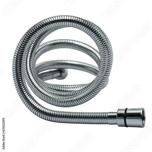 shower hose on white background