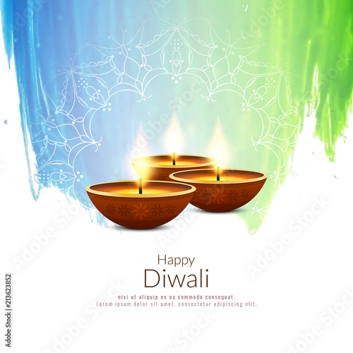 Abstract Happy Diwali background