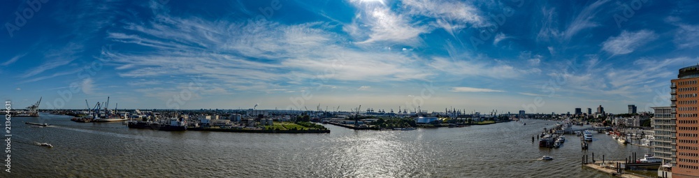 Panorama Hafen Hamburg