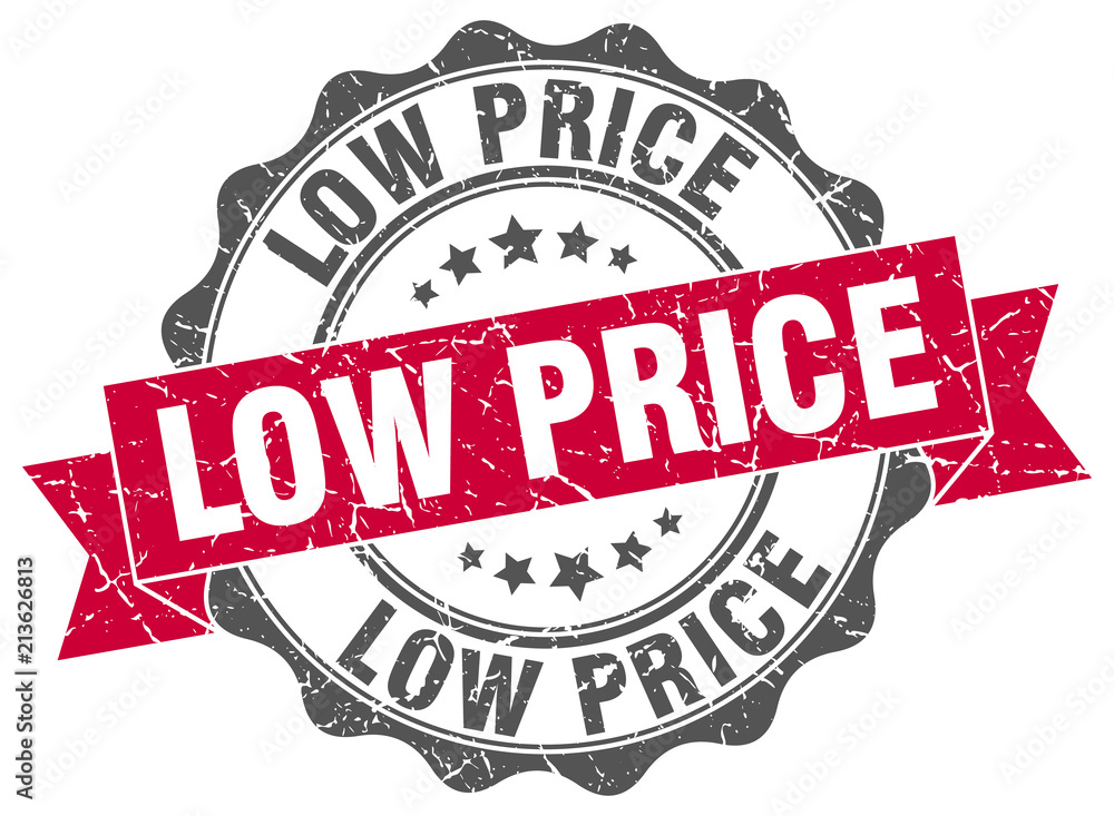 Obraz premium low price stamp. sign. seal