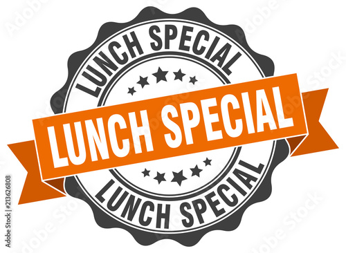 lunch special stamp. sign. seal