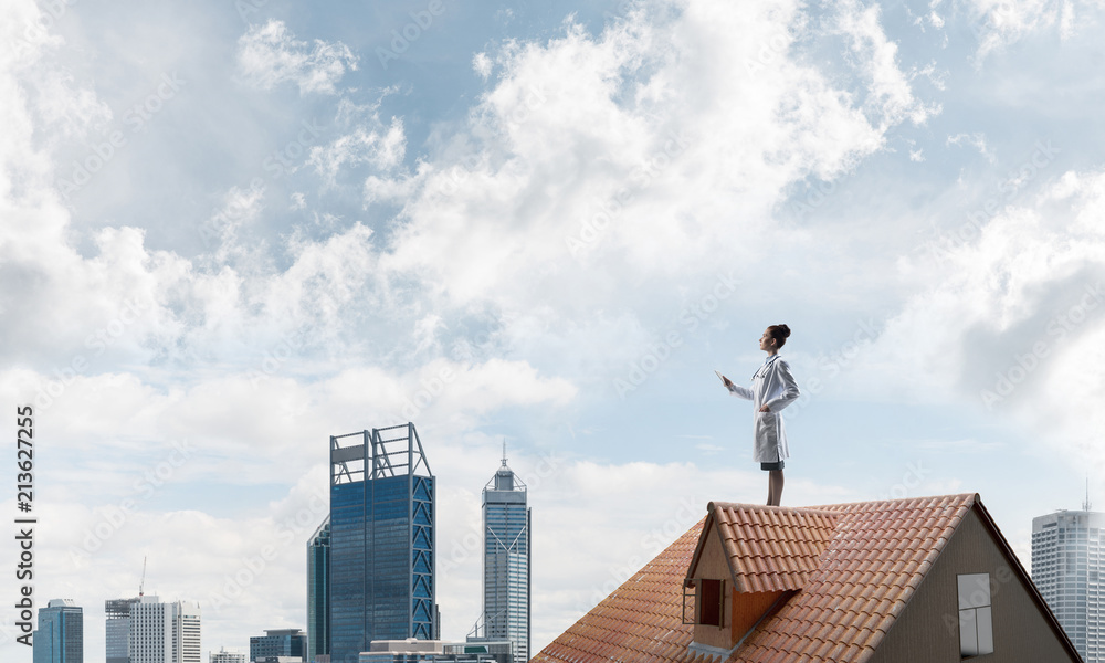 Woman doctor is ready to help the whole city