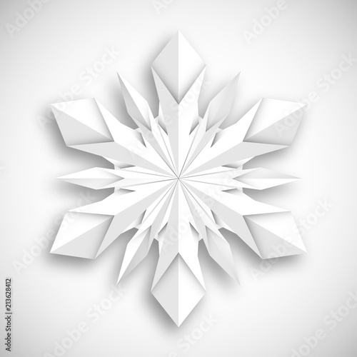 Fototapeta Naklejka Na Ścianę i Meble -  płatek śniegu origami
