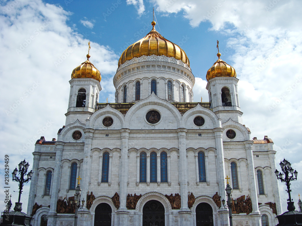 The Cathedral of Christ the Savior in Moscow.