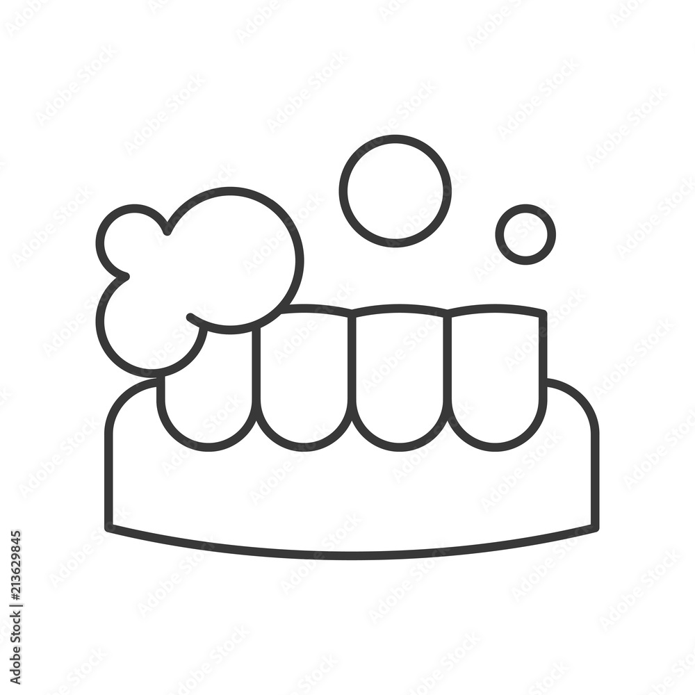Teeth whitening outline icon, dental care set Teeth whitening outline icon, dental care set