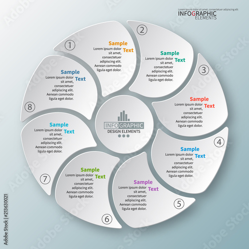 Abstract 3D Paper Infographics