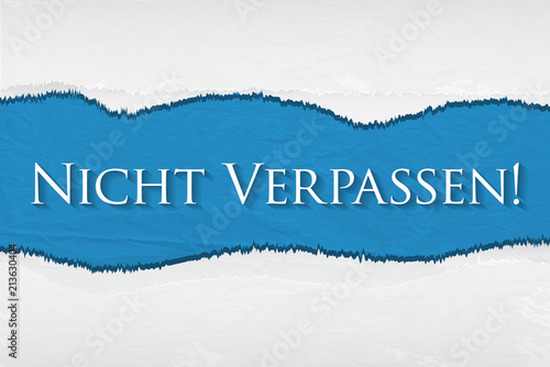 Nicht Verpassen!