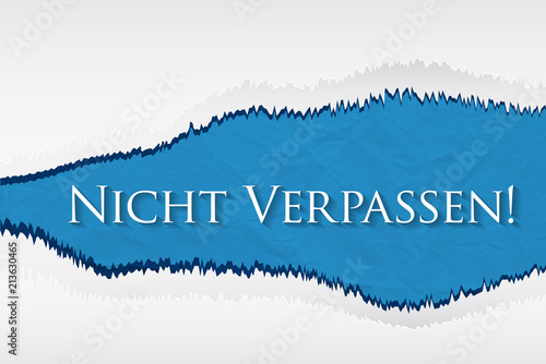 Nicht Verpassen!