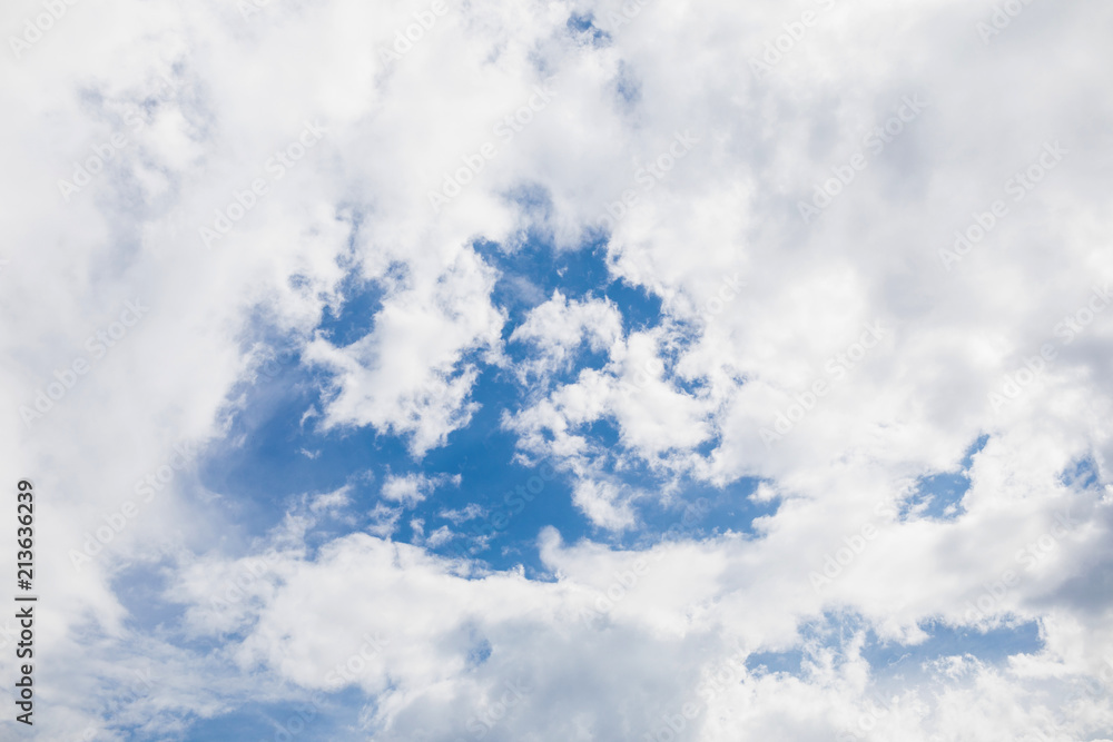 Fototapeta premium Background with clouds on blue sky. Blue Sky 