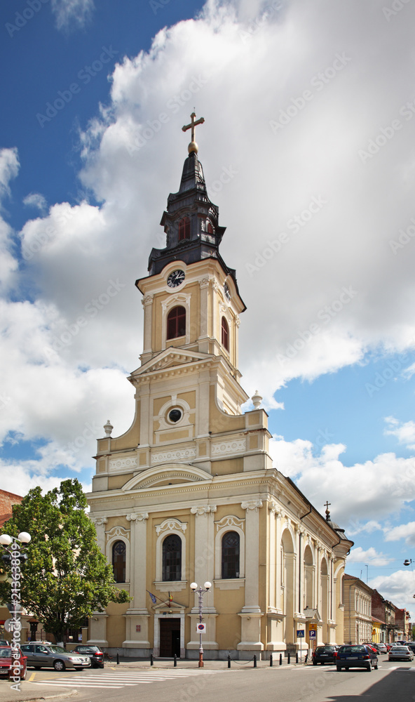 Obraz premium Biserica cu Luna (Moon Church) - Assumption Cathedral in Oradea. Romania