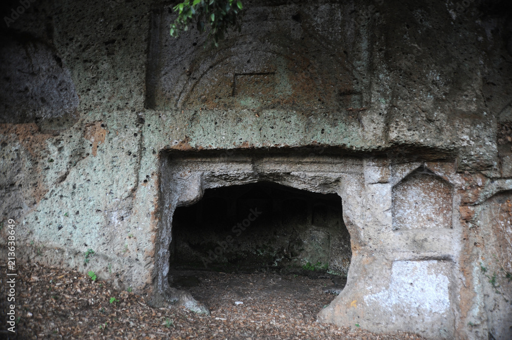 The amazing necropolis of Sutri near Rome is one of the best preserved Etruscan-Roman necropolis of the whole Tuscia, with different types of Etruscan tombs The amazing necropolis of Sutri near Rome is one of the best preserved Etruscan-Roman necropolis of the whole Tuscia, with different types of Etruscan tombs