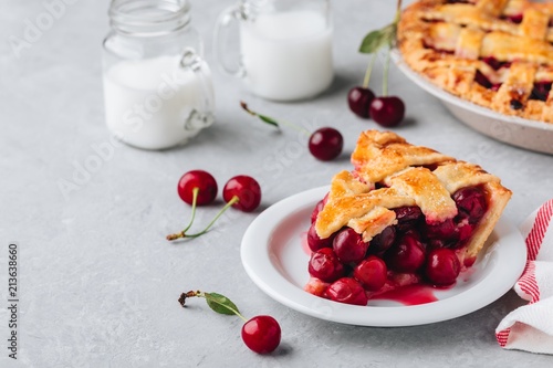 Homemade Cherry Pie with a Flaky Crust