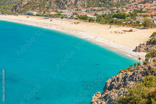 Panoramic view Belcekiz Beach. Oludeniz, Blue Lagoon Fethiye