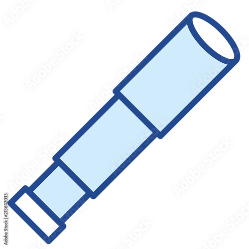 Fernrohr Vector Icon Illustration