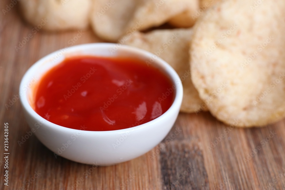 Thai crispy rice cracker Thai crispy rice cracker