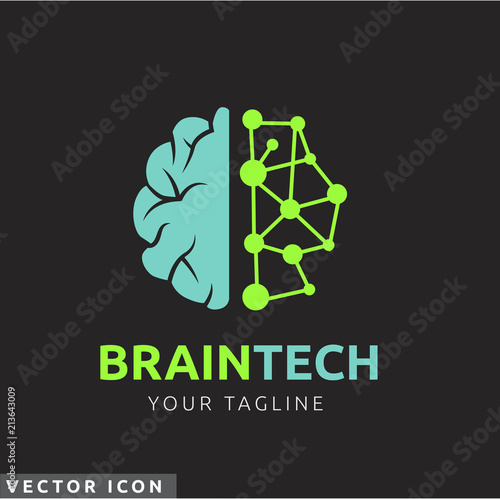 Brain & circuit Logo/Icon