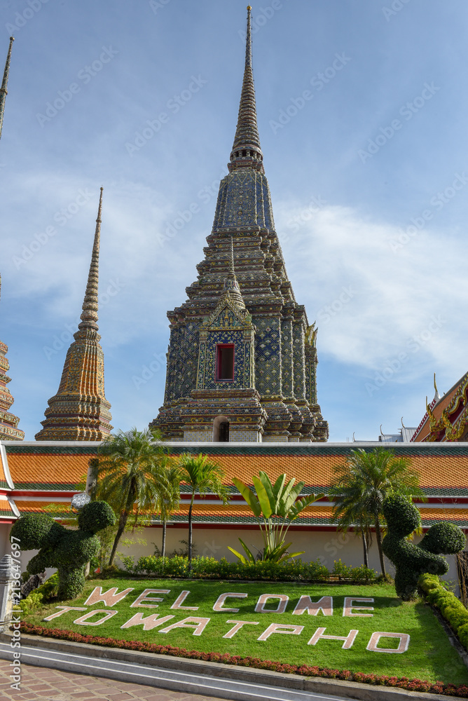 Wat Pho Temple in Bangkok, Thailand