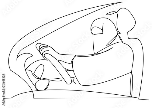 muslim woman driving a car07