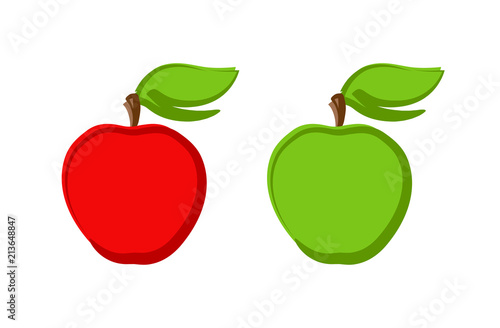 Icon set of Ripe Apples iso...