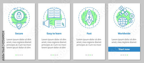 Digital services onboarding screen