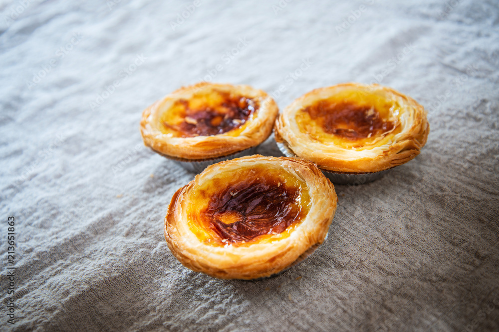 delicious portuguese egg tart dessert