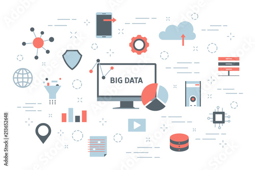 Big data concept illustration
