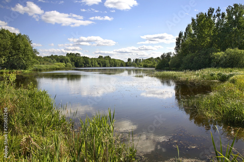Fototapeta Naklejka Na Ścianę i Meble -  Gzhat River near Gagarin. Smolensk Oblast. Russia