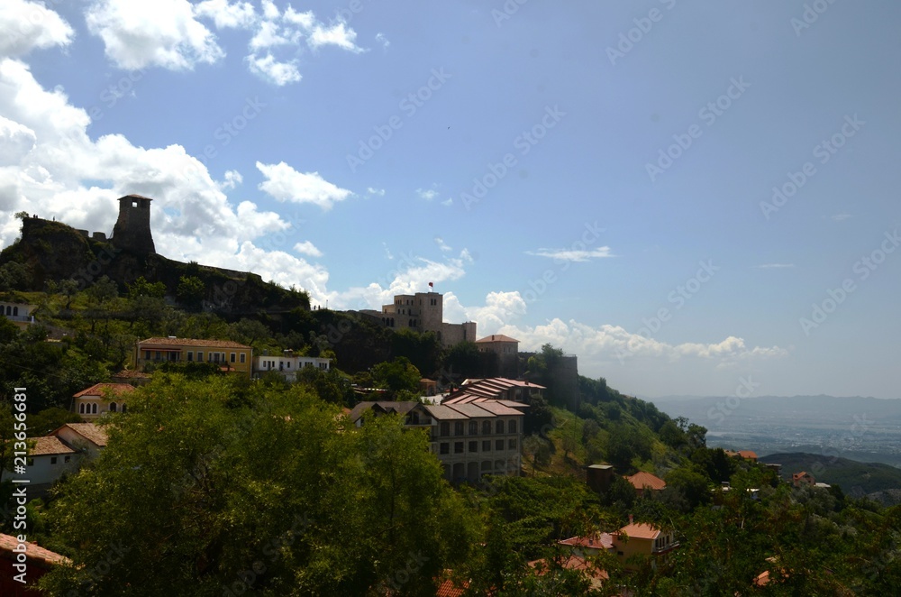 Rues de la vieille ville de Krujë (Albanie)
