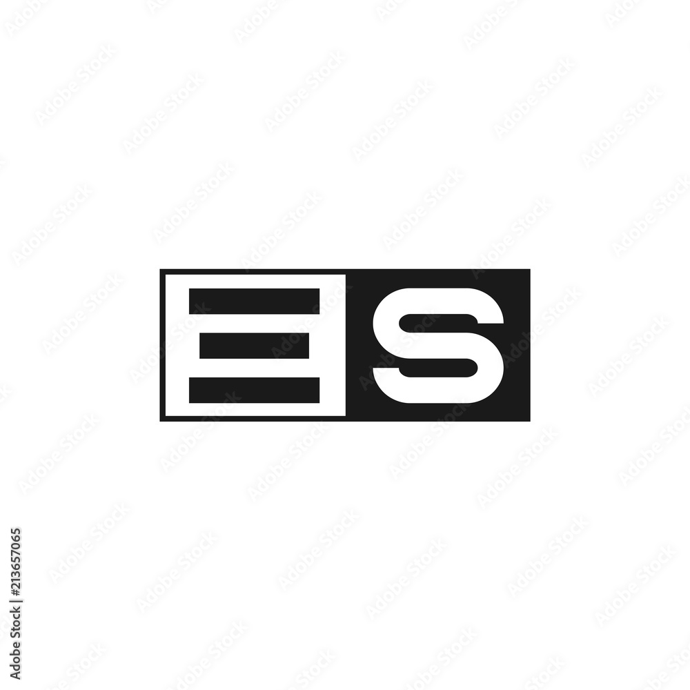 Initial Letter ES Logo Template Design Initial Letter ES Logo Template Design