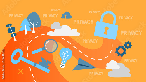 Data privacy concept illustration