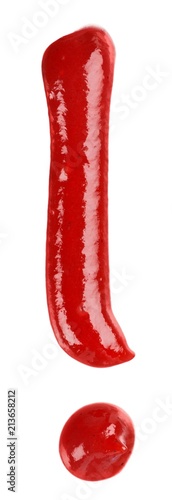 Ketchup Exclamation Mark Isolated