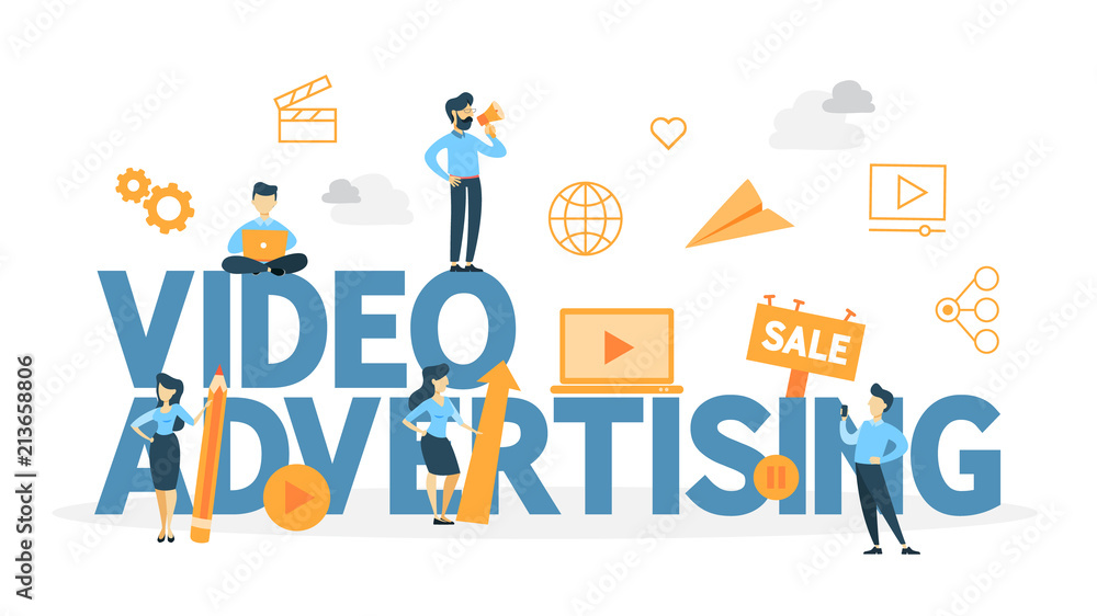 Video marketing concept Video marketing concept