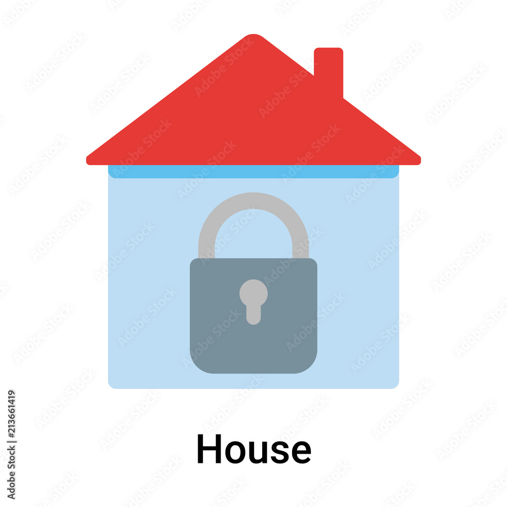 House icon vector sign and symbol isolated on white background, House logo concept