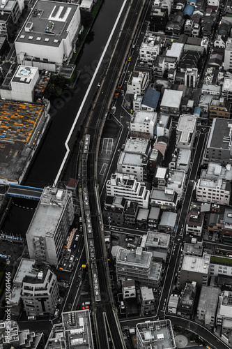 Photography Streets of Tokyo seen from Tokyo Skytree