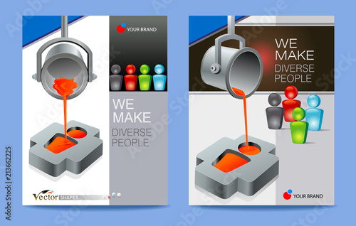 Brochures of an industrial company