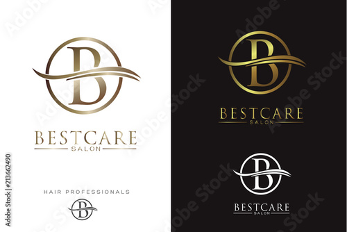Luxury Letter B in circle Logo/Icon